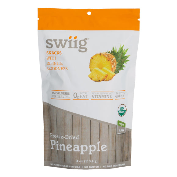 swiig Freeze Dried Pineapple - 3oz bag